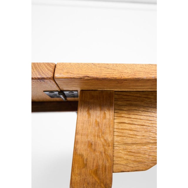 Scandinavian Oak Coffee Table with Ceramic Tile Top, 1950s For Sale - Image 6 of 17