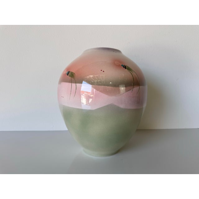 1985 Postmodern Studio Art Pottery Vase by Judith Stiles For Sale - Image 4 of 11