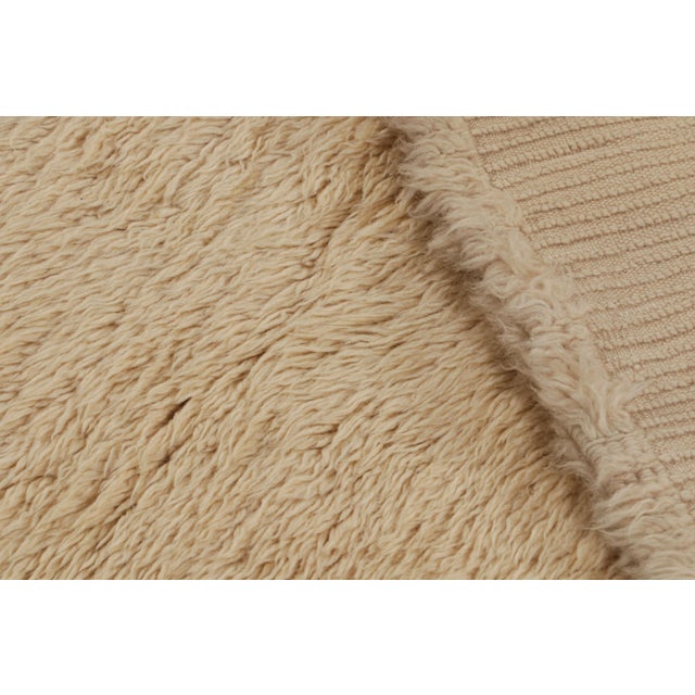 Vintage Moroccan Style Geometric Runner Rug in Beige, From Rug & Kilim For Sale In New York - Image 6 of 6