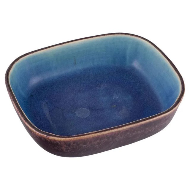 Large Mid-Century Rectangular Ceramic Bowl by Eva Stæhr-Nielsen for Saxbo For Sale - Image 9 of 9