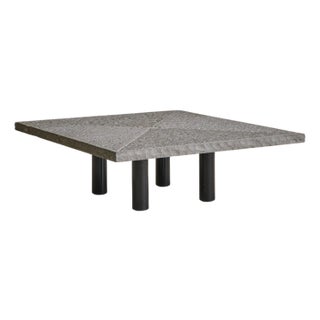 ‘Strada’ Stone Coffee Table Attributed to Giulio Lazzotti for Mageia, 1981 For Sale