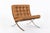 Mid Century Brown Leather Barcelona Chair by Mies Van Der Rohe for Knoll, 1983 For Sale - Image 12 of 15