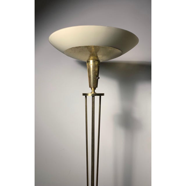 Mid-Century Modern A Vintage Atomic Sputnik Torchere Floor Lamp in the manner of Arredoluce For Sale - Image 3 of 5