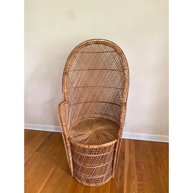 Vintage Boho Chic Peacock Chair Chairish