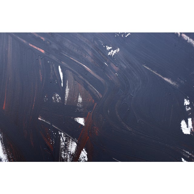 "Doing Vertical Strokes / Night 2" - Original Large Abstract Painting by Simon Findlay For Sale - Image 15 of 16