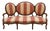 Napoleon III Sofa with Triple Medallion, 1870 For Sale