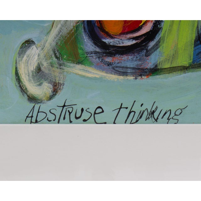 2010 “Abstruse Thinking” Abstract Mixed Media Painting by James L. Bruch For Sale - Image 10 of 10