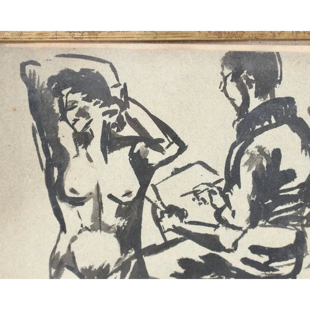 Casson, Figurative Composition, 1930, Gouache, Framed For Sale - Image 6 of 7