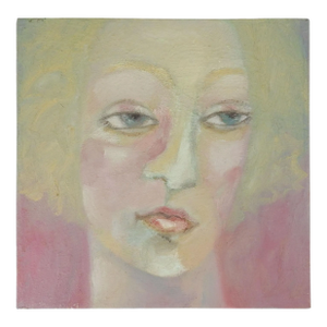 1995 Modernist Female Portrait Painting