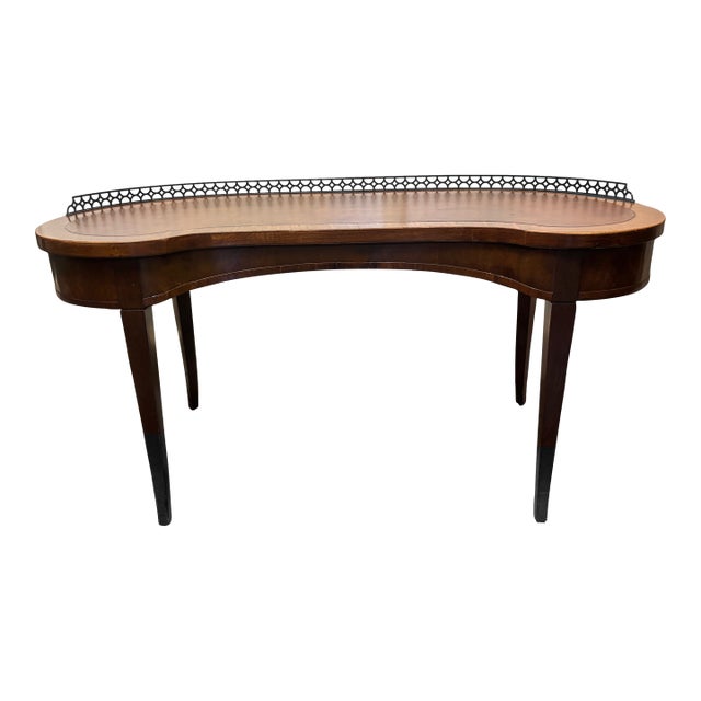 Early 20th Century Mixed Wood Coffee Table With Gallery For Sale