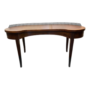 Early 20th Century Mixed Wood Coffee Table With Gallery
