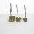 Mid-Century Modern Mid Century Brass Set of 3 Mice Note Holders Vintage For Sale - Image 3 of 9