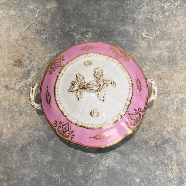 Circa 19th Century Paris Porcelain Covered Bowl, France For Sale - Image 4 of 9