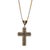 Metal Pave Diamond Gold Cross Chain Sterling Silver Necklace For Sale - Image 7 of 7