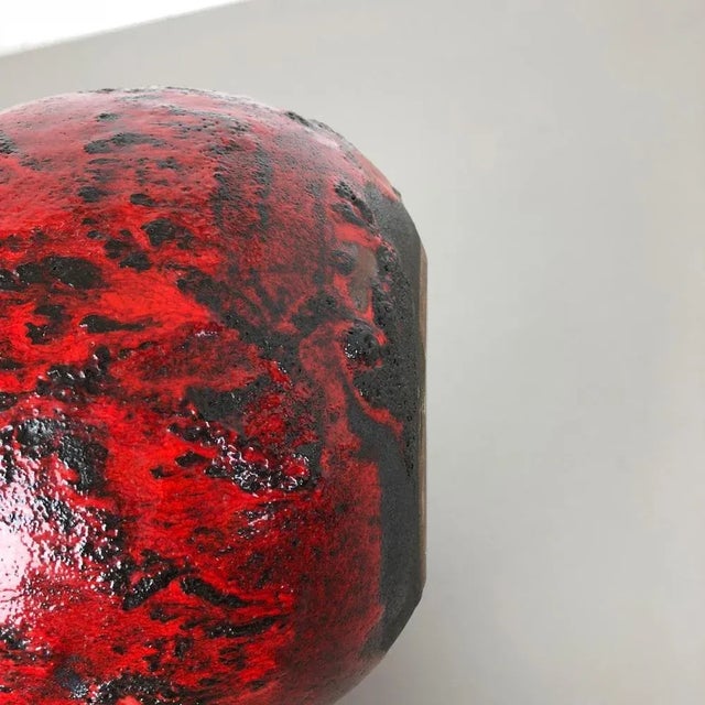 Fat Lava Pottery Vase from Gräflich Ortenburg, Germany, 1960s For Sale - Image 15 of 16