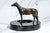Incredible Bronze Antique Horse Statue Sculpture Marble Catchall Tray Desk Dresser For Sale - Image 9 of 14