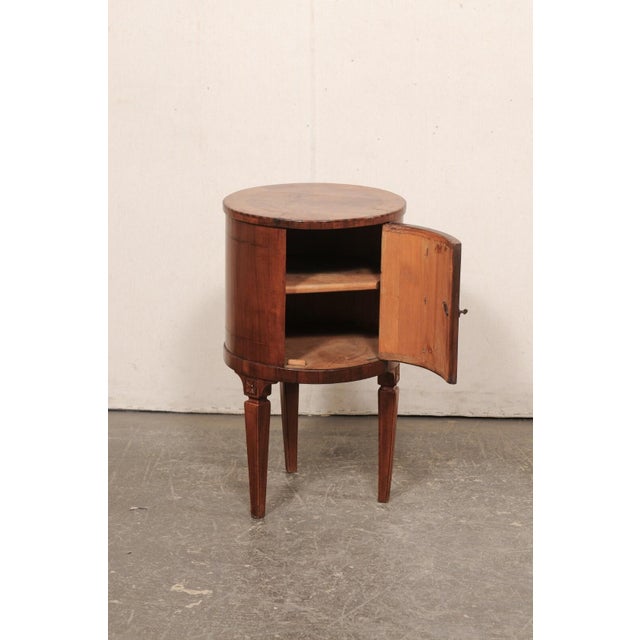 Mid 20th Century French Cylindrical Wooden Side Chest For Sale - Image 9 of 9
