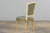 Antique French Louis XVI Style Painted Accent Side Chairs in Green Stripe - A Pair For Sale - Image 13 of 18