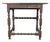 William and Mary oak tavern table. With a rectangular top with molded edge. Below with a drawer with brass bail handle....