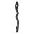 Vintage Black Cast Iron Cobra Snake Wall Hook For Sale