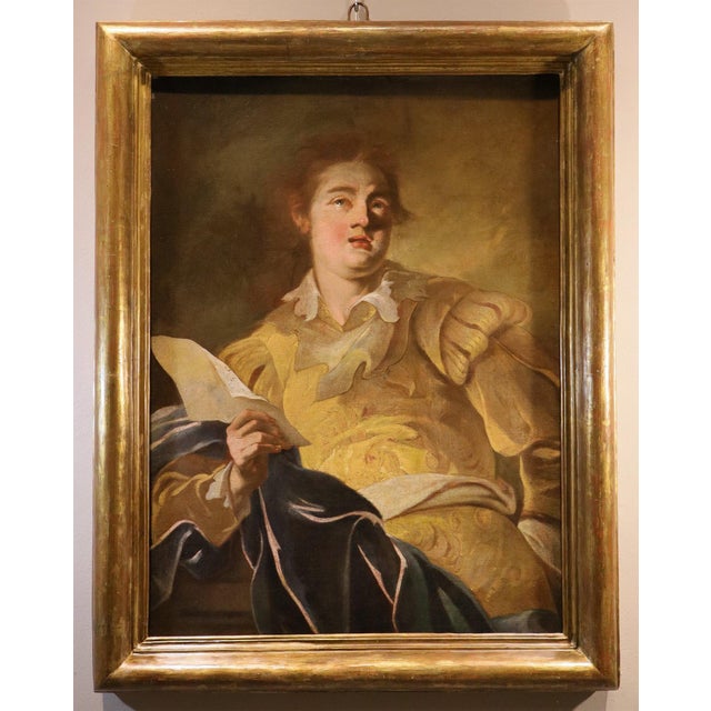 Claude Vignon, Portrait of the Singer, 1625, Oil on Canvas For Sale - Image 15 of 15