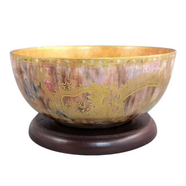 Antique Lustre Dragon Bowl by Daisy Makeig-Jones for Wedgwood, 1915 For Sale - Image 3 of 18