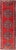 Colorful Turkish Wide Runner in Rich Red and Steel Blue 3'10 X 12'7 For Sale