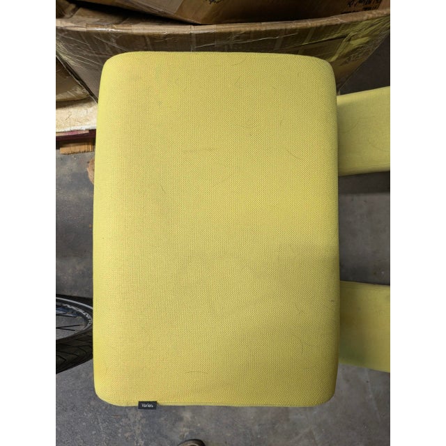 Varier Kneeling Chair in Natural Ash With Original Yellow Upholstery For Sale - Image 9 of 9