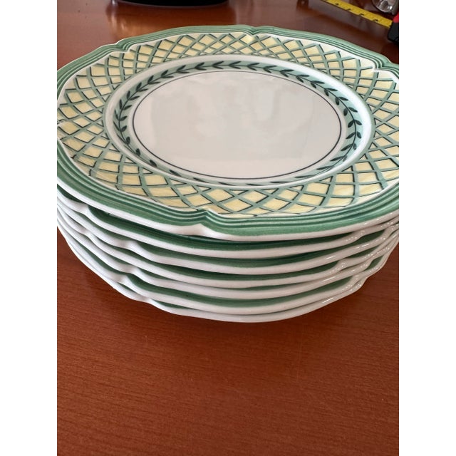 Ceramic 1990s Villeroy and Boch “French Garden Orange” Bread and Breakfast Plates- Set of 7 For Sale - Image 7 of 8
