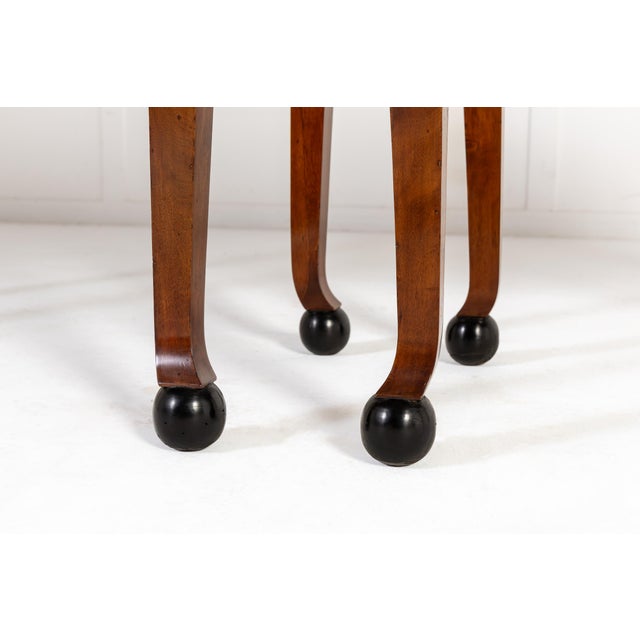 Wood Antique Italian Walnut Card Tables, 1800s, Set of 2 For Sale - Image 7 of 11