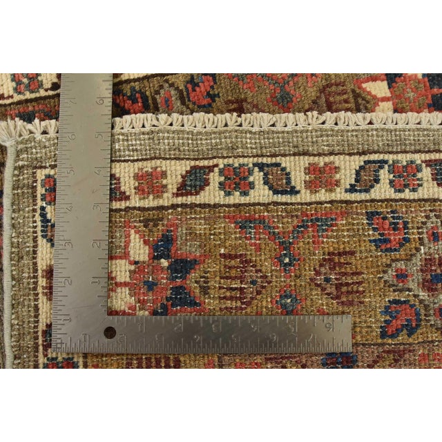 Kazak Rug 3’1” X 4’9” Gray Wool Tribal Hand-Knotted Oriental Carpet For Sale - Image 12 of 12