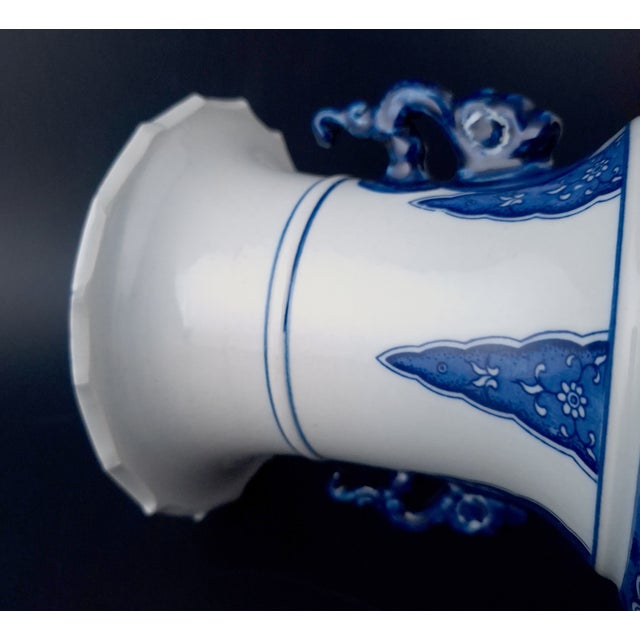 Mid 20th Century Chinese Porcelain Lotus Flower Haitangzun For Sale - Image 5 of 8