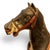 A rare and captivating piece of American amusement history, this antique cast metal carousel horse retains its remarkable...