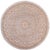 Bohemian Ziegler Gray/Ivory Wool Round Rug- 6'11'' X 6'11'' For Sale - Image 9 of 10