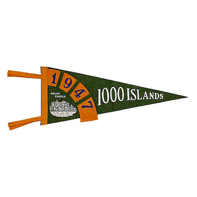 Vintage 1000 Islands Pennant, 1947 For Sale