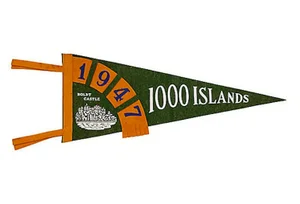 Vintage 1000 Islands Pennant, 1947