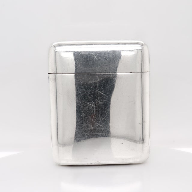 Early 20th Century Antique Blackinton & Co. Art Nouveau Smokers Repousse Sterling Silver Matchsafe For Sale - Image 5 of 10