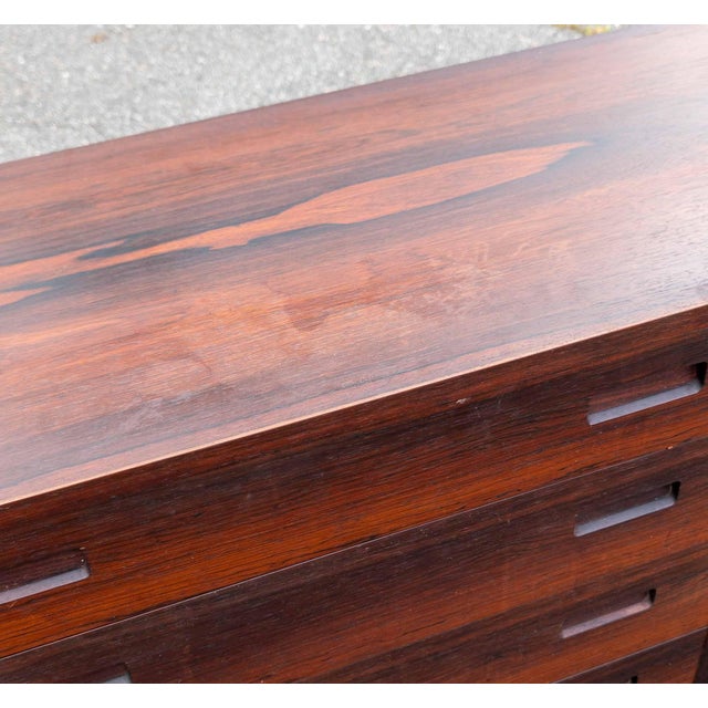 Mid-Century Danish Modern Rosewood Lowboy Chest of Drawers Paol Hundevad for Hundevad & Co. For Sale - Image 14 of 18