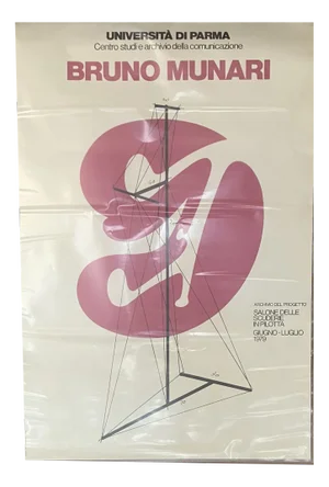 Study Center and Communication Archive Exhibition Poster by Bruno Munari, 1979