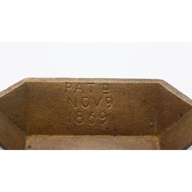 Vintage 4.375 In. Victorian Bronze Bin Cup Drawer Pull For Sale - Image 6 of 6