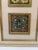 Set of Three Colorful Antique French Majolica Tiles Framed Together For Sale - Image 11 of 12