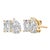 Unveil elegance with these dazzling 14K yellow gold stud earrings, where timeless design meets modern innovation. Each...