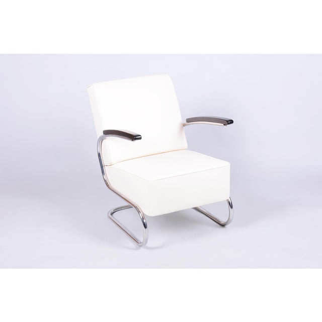 Bauhaus Chrome Armchair by W. Gispen for Mücke-Melder, Czech, 1930s For Sale - Image 15 of 15