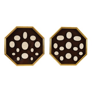 Antique Early 19th Century Grand Tour Italian Octagonal Framed Intaglios, Set of 2 For Sale