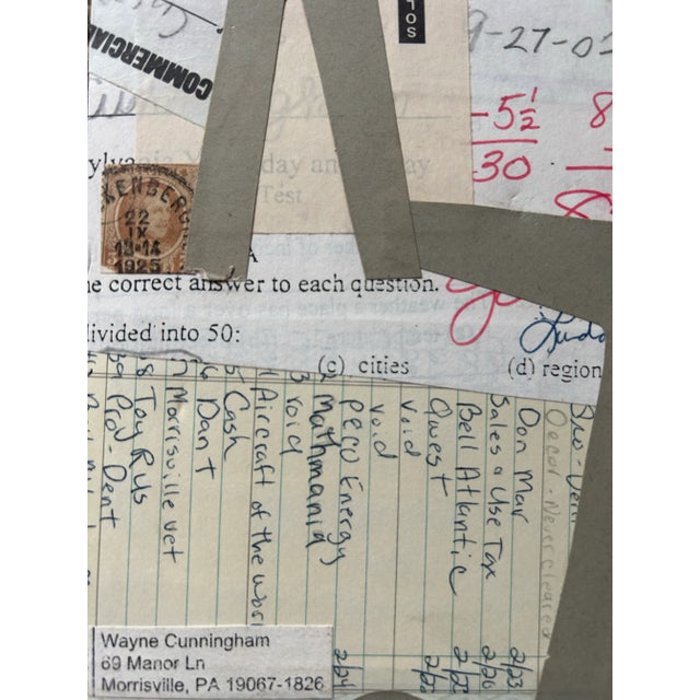 Paper Contemporary Collage by Wayne Cunningham ‘Stop War’ For Sale - Image 7 of 7