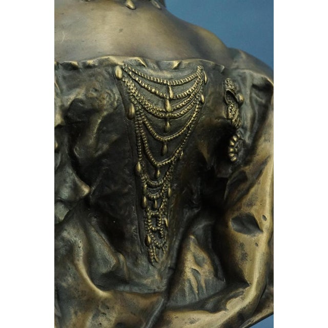 György Zala, Art Nouveau Busts of Princess Sisi and Emperor Franz Joseph of Austria, 1898, Gilded Bronzes, Set of 2 For Sale - Image 18 of 18