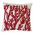 Coral Embroidered Pillow For Sale