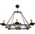 Black Antique French Wrought Iron Chandelier Circa 1920’s For Sale - Image 8 of 10