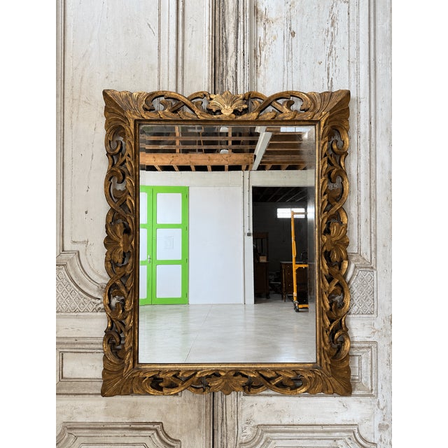 Antique Carved Mirror, 19th Century For Sale - Image 11 of 11