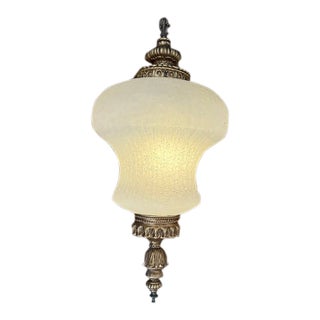1940s Large and Rare Hollywood Regency Pendant Light For Sale